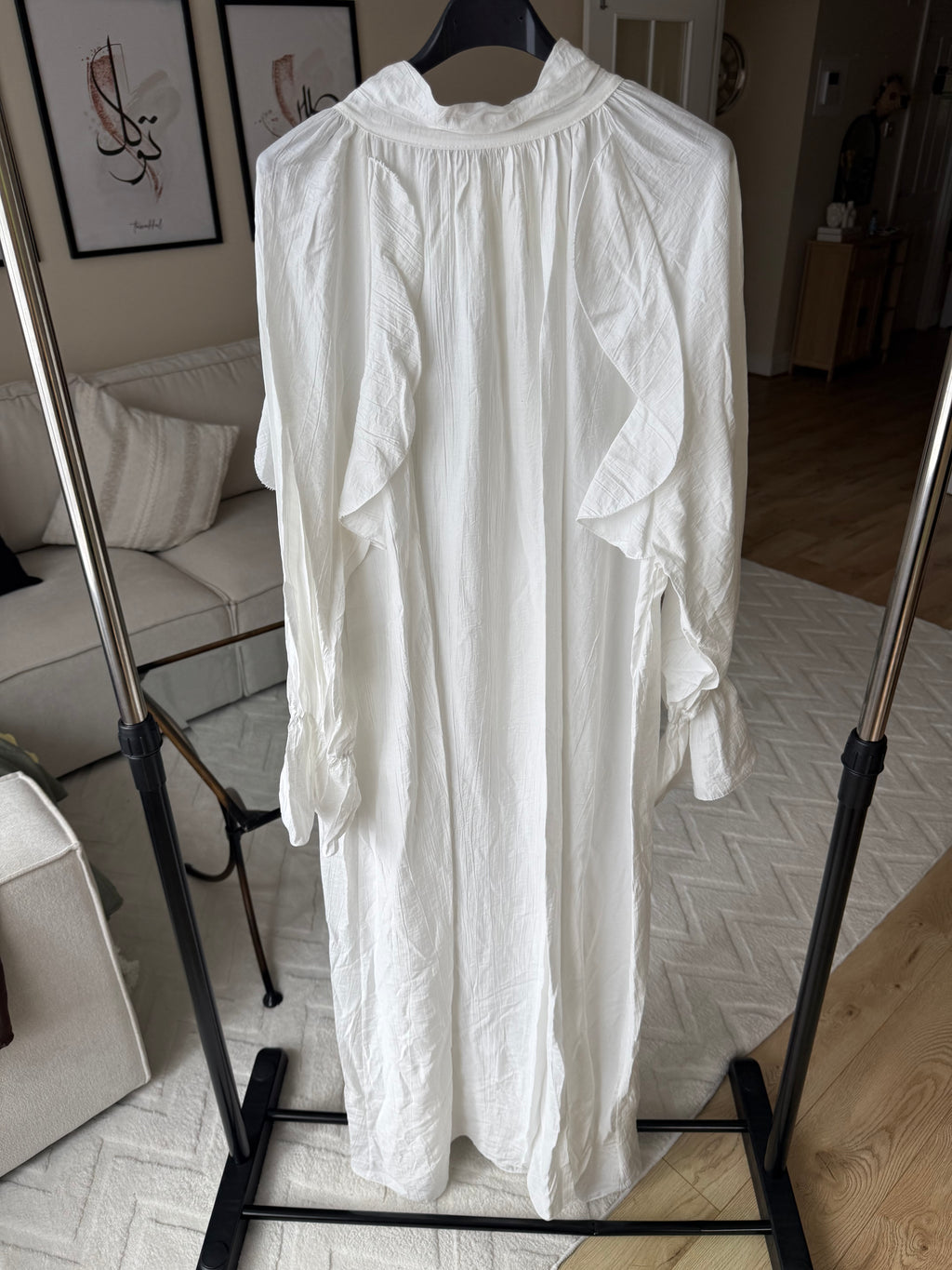 Ruffle maxi dress