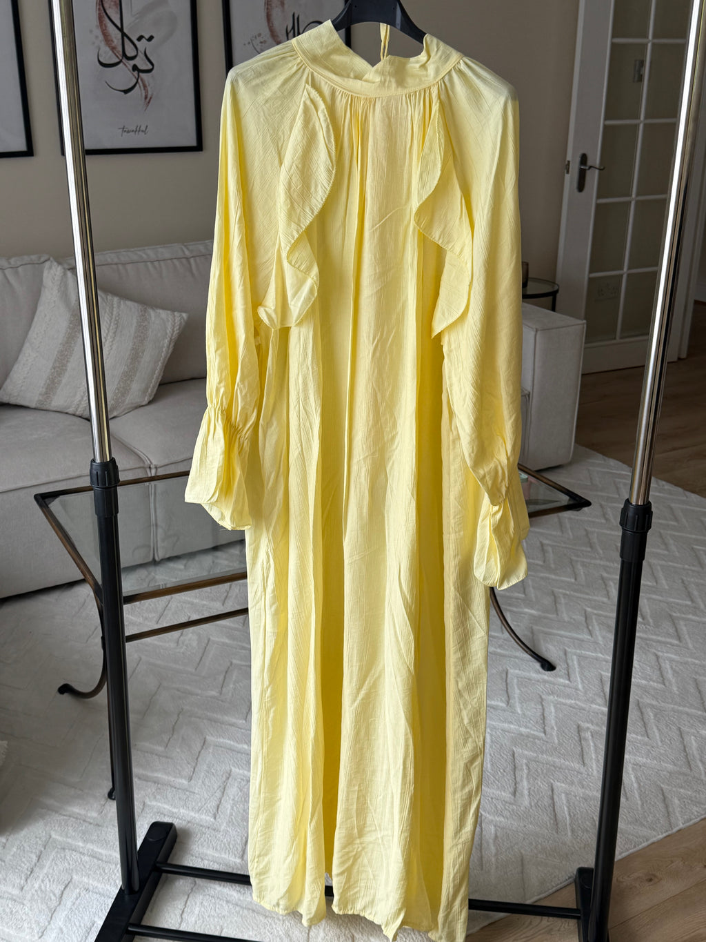 Ruffle maxi dress