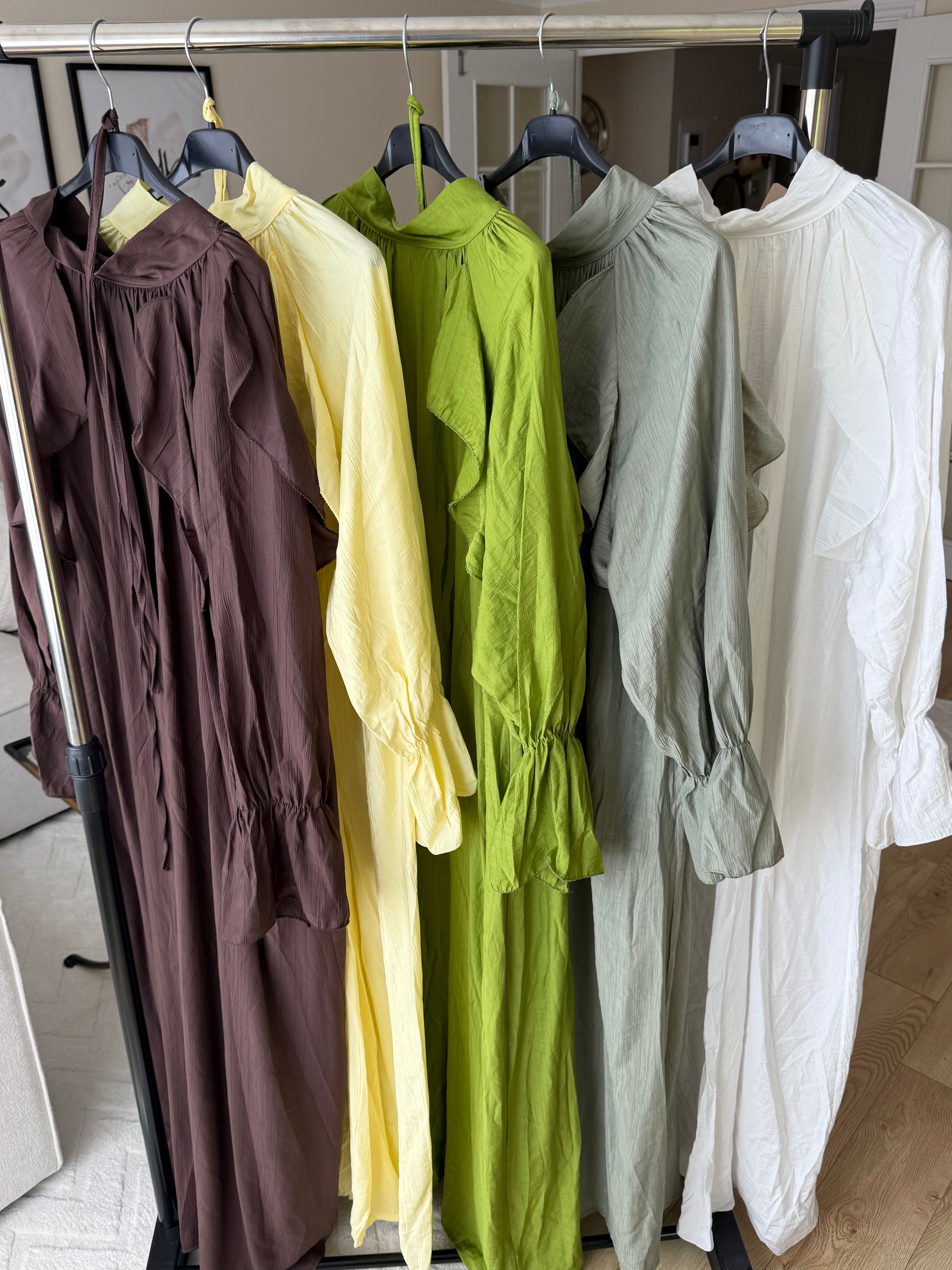 Ruffle maxi dress