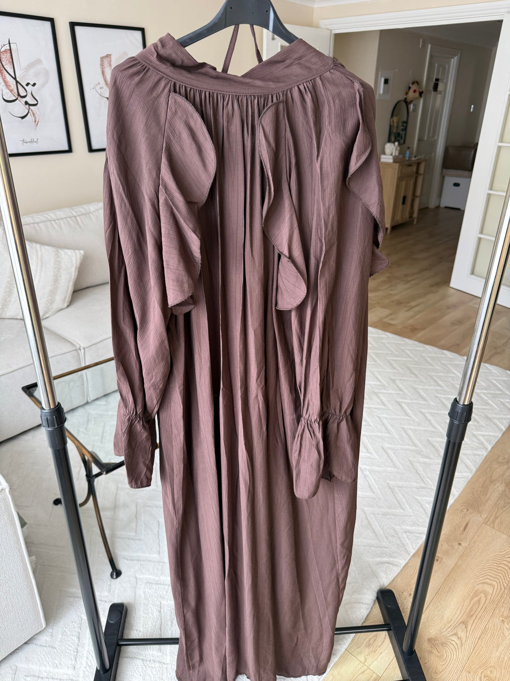 Ruffle maxi dress