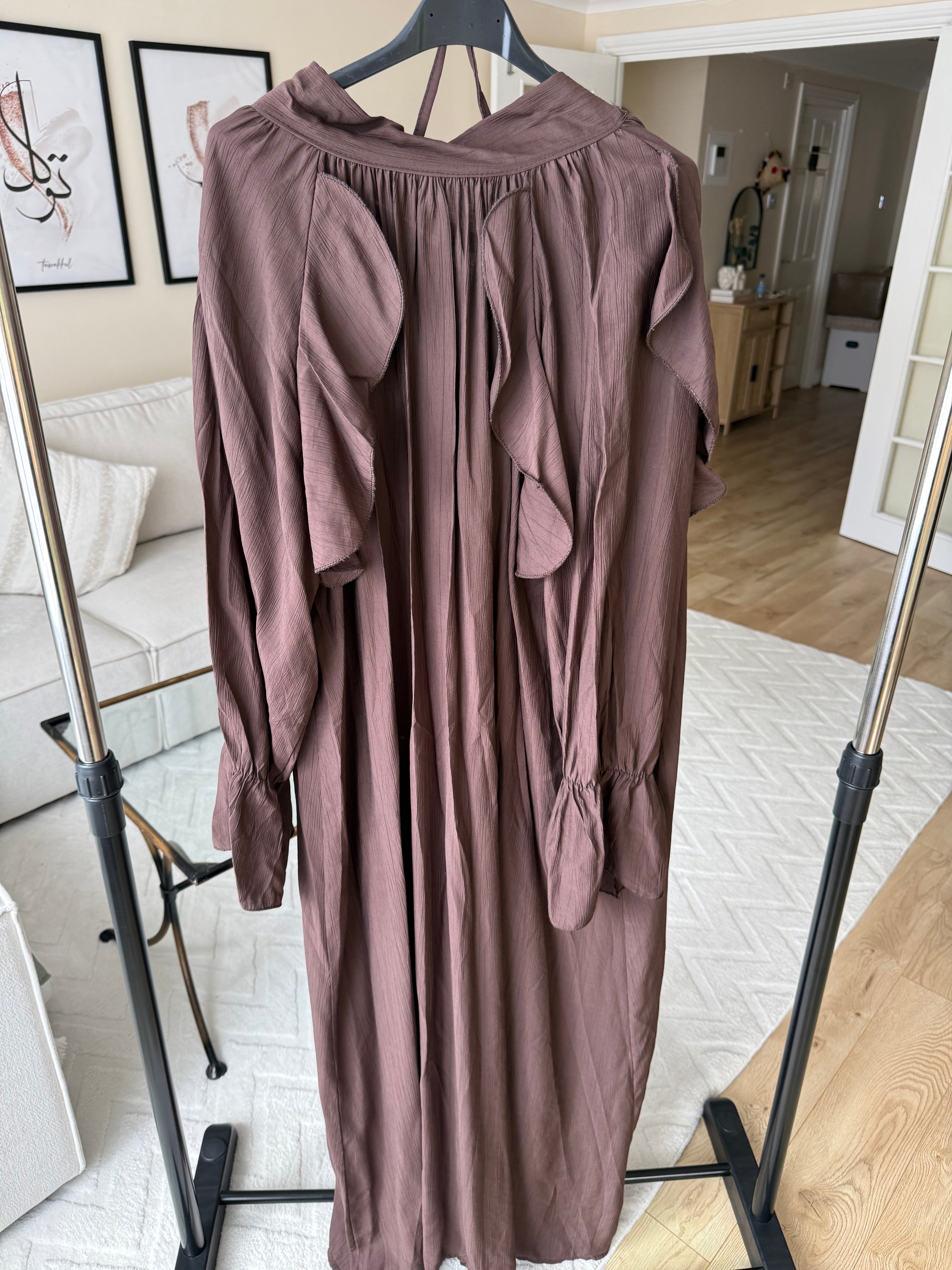 Ruffle maxi dress