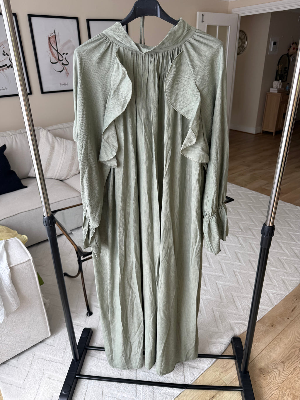 Ruffle maxi dress