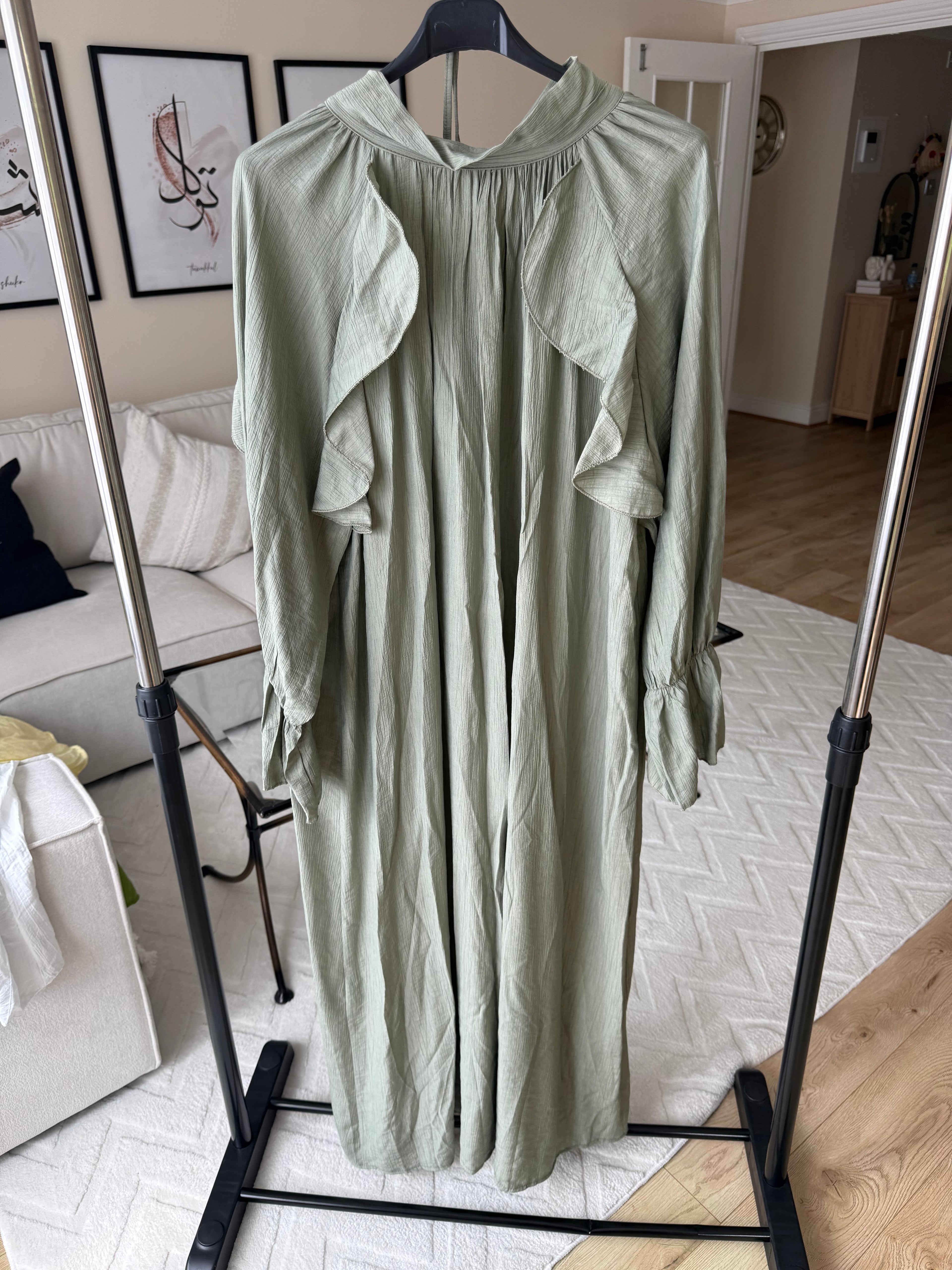 Ruffle maxi dress