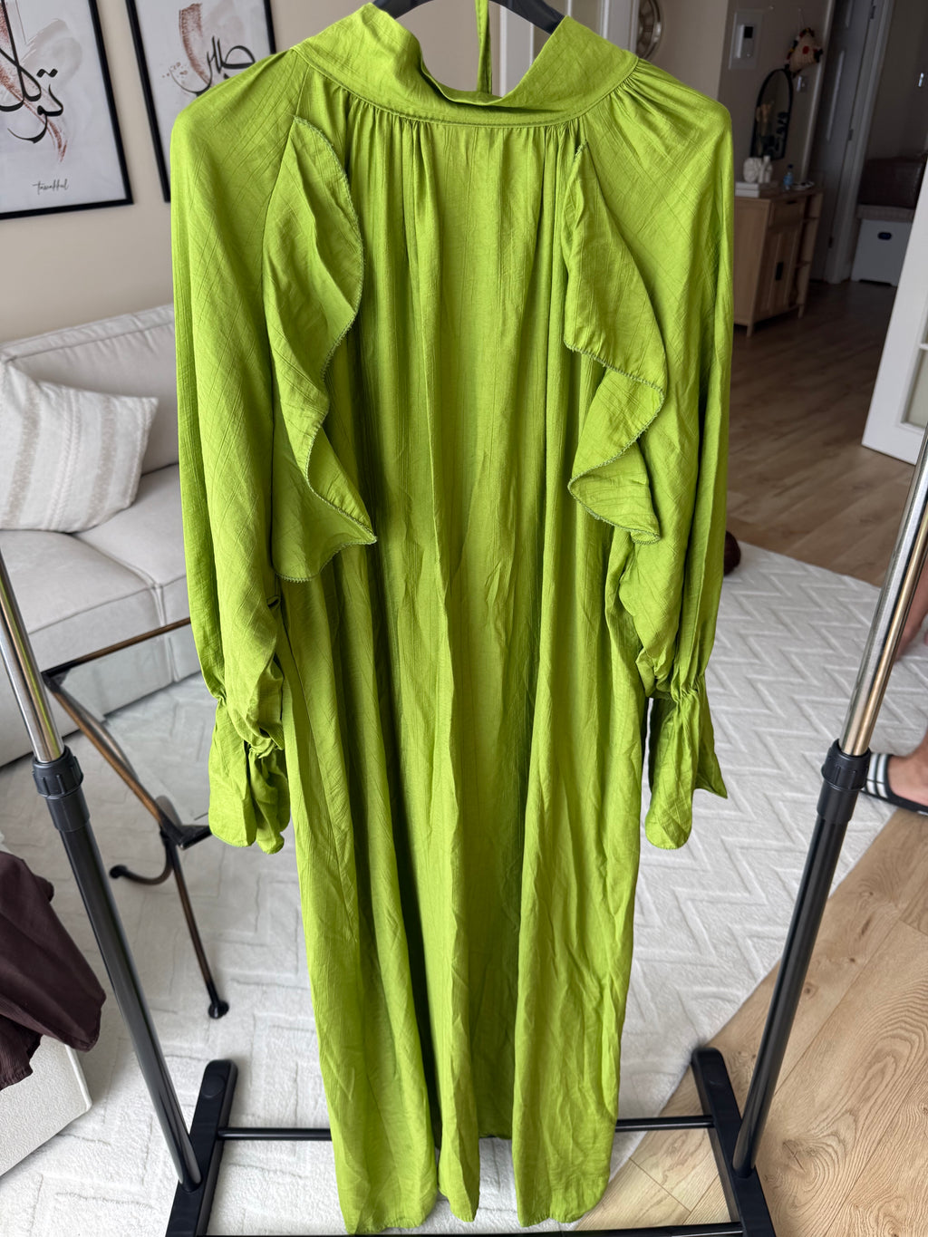 Ruffle maxi dress